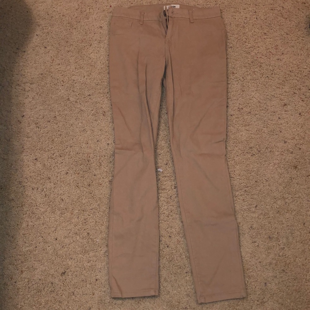 Khaki skinny jeans